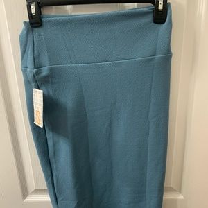 LulaRoe Cassie Pencil Skirt NWT blue XS